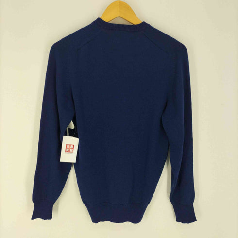 Ansett オーストラリア製 Pure New Wool Vネック プルオーバー ニット メンズ 16
