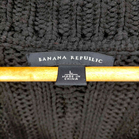 バナナリパブリック BANANA REPUBLIC ケーブルニットロングカーディガン レディース JPN:L