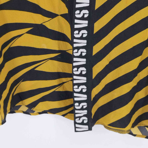 ヴェルサス ヴェルサーチ VERSUS VERSACE MADE IN ITALY フロントロゴ バイアスストライプ S/S シャツ メンズ JPN:44