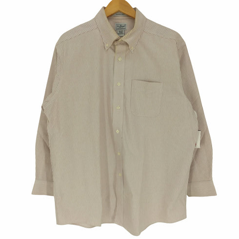 エルエルビーン L.L.Bean WRINKLE RESISTANT ストライプ B.D シャツ メンズ 16 1/2 -32