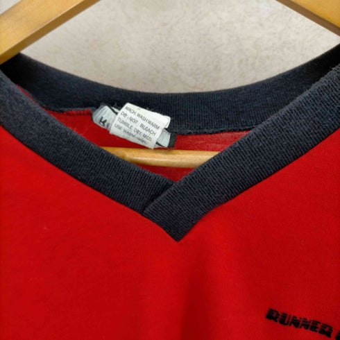 RUNNER UP ジングルステッチ USA製 VネックTシャツ メンズ