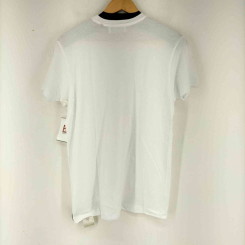 ラルディー二 LARDINI フロントロゴ クルーネックTシャツ White T-Shirt メンズ JPN:S