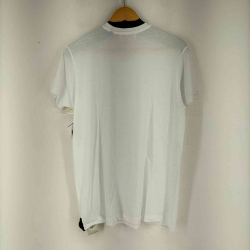 ラルディー二 LARDINI フロントロゴ クルーネックTシャツ White T-Shirt メンズ JPN:M