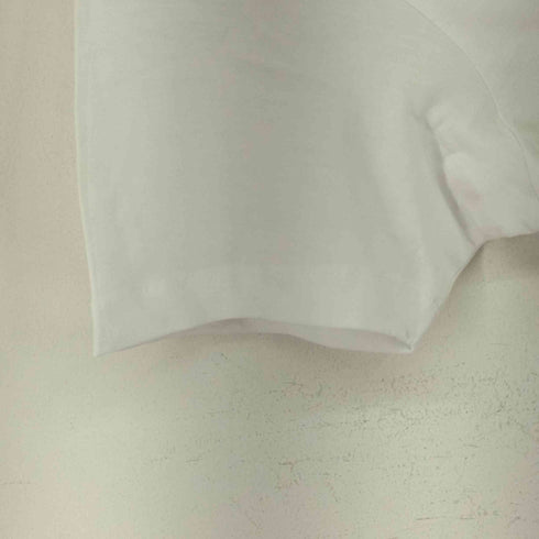 ラルディー二 LARDINI フロントロゴ クルーネックTシャツ White T-Shirt メンズ JPN:M