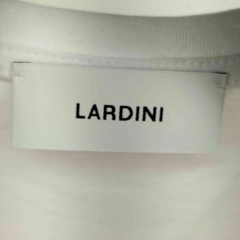 ラルディー二 LARDINI フロントロゴ クルーネックTシャツ White T-Shirt メンズ JPN:M