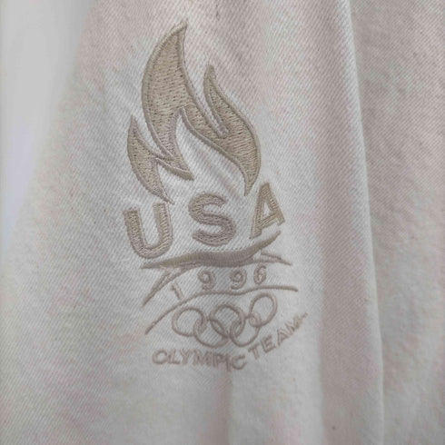 チャンピオン Champion 90S USA 1996刺繍 デニムトラッカージャケット メンズ import:XL