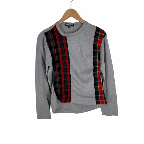 コムデギャルソンオム COMME des GARCONS HOMME ウール切替 チェックカットソー メンズ JPN:XS
