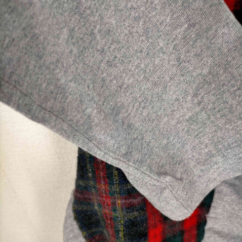 コムデギャルソンオム COMME des GARCONS HOMME ウール切替 チェックカットソー メンズ JPN:XS