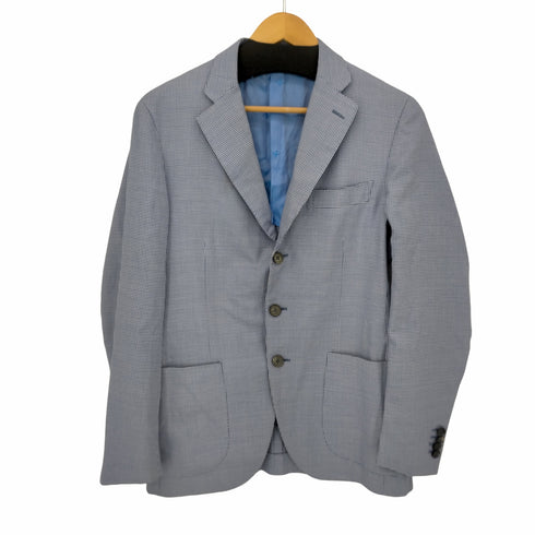 イザイア ISAIA 3B 千鳥 カシミヤ混 テーラードジャケット メンズ 46