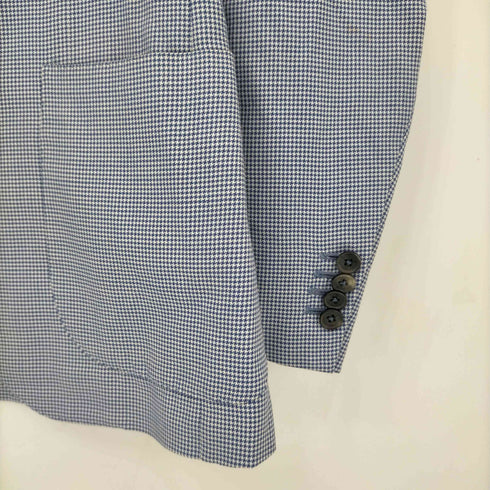 イザイア ISAIA 3B 千鳥 カシミヤ混 テーラードジャケット メンズ 46