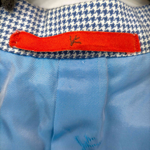 イザイア ISAIA 3B 千鳥 カシミヤ混 テーラードジャケット メンズ 46