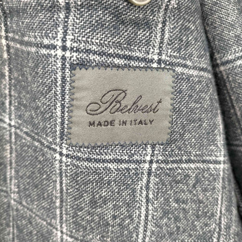 ベルベスト Belvest 3B チェック ウール混ジャケット メンズ 39
