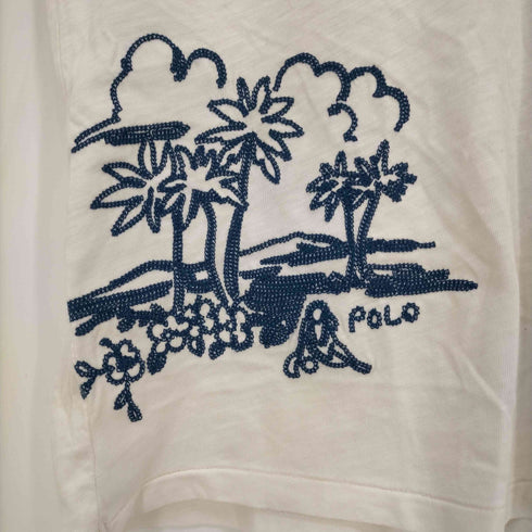 ポロラルフローレン POLO RALPH LAUREN Custom Slim Fit/Hawaiian Embroidery Tee ハワイ アロハ Tシャツ メンズ import:M