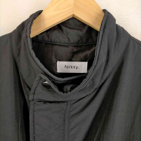 フォルクシー forksy. M-65ミリタリーボリュームスリーブ2way中綿ナイロンコート レディース FREE