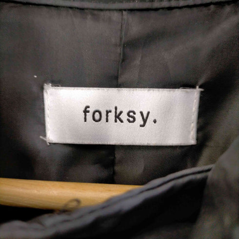 フォルクシー forksy. M-65ミリタリーボリュームスリーブ2way中綿ナイロンコート レディース FREE