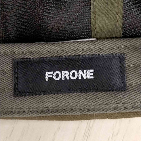 フォーワン FORONE サガラワッペン キャップ メンズ