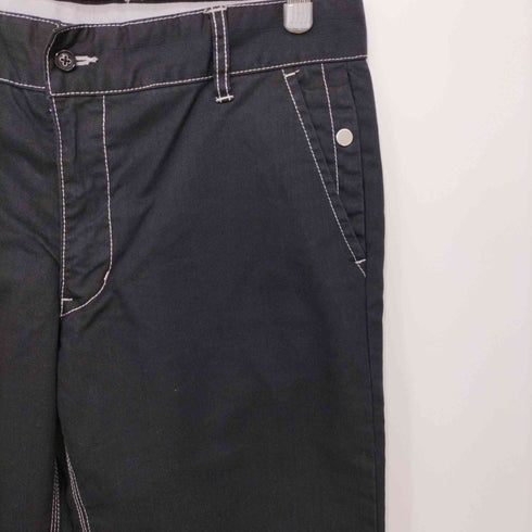 インターメッツォ INTERMEZZO コットンポリ ステッチデザイン ストレートパンツ メンズ