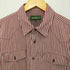 エディーバウアー Eddie Bauer コットン ストライプ ワークシャツ メンズ import:M