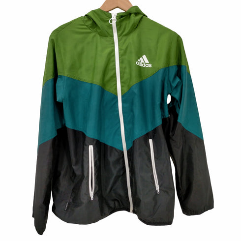 アディダス adidas ジップアップナイロンフーデッドジャケット メンズ JPN:M