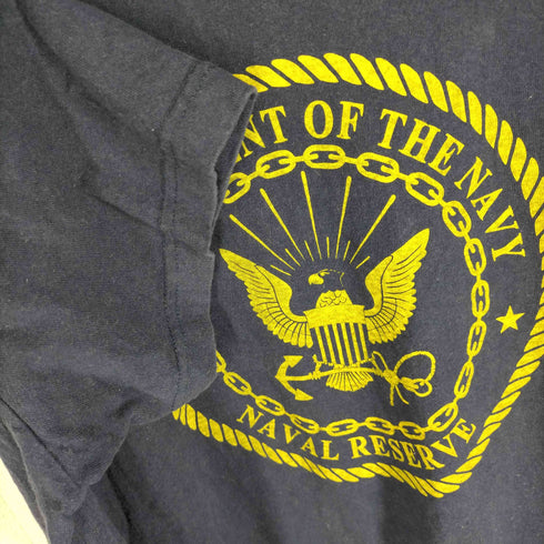 アルファインダストリーズ ALPHA INDUSTRIES US NAVY 両面プリントTシャツ メンズ JPN:XL