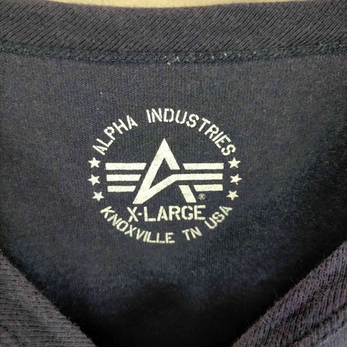 アルファインダストリーズ ALPHA INDUSTRIES US NAVY 両面プリントTシャツ メンズ JPN:XL
