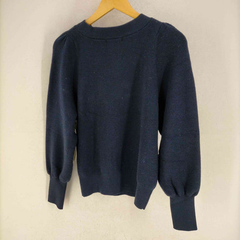 ユナイテッドアローズグリーンレーベルリラクシング UNITED ARROWS green label relaxing W/AC パフ スリーブ プルオーバー ニット -ウォッシャブル- レディース
