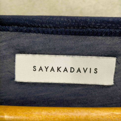 サヤカデイヴィス SAYAKADAVIS ストレッチ五分袖Tシャツ レディース ONE SIZE