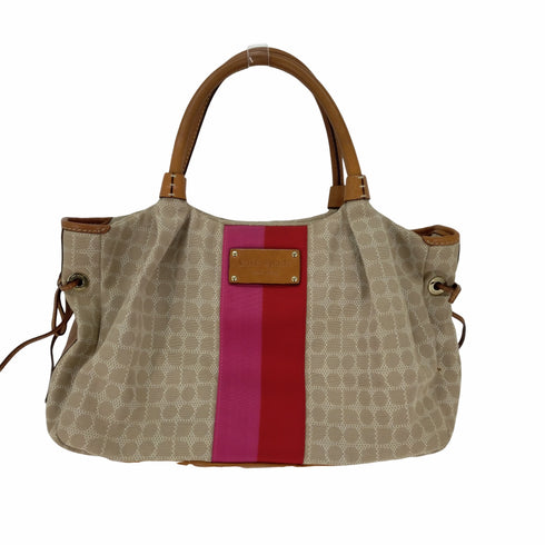 ケイトスペードニューヨーク kate spade NEW YORK 総柄レザーハンドルトートバッグ レースアップ レディース