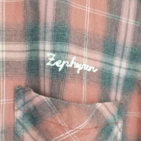 ゼファレン ZEPHYREN CHECK SHIRT S/S -Resolve- メンズ JPN:L