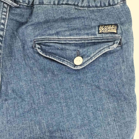 ピッグアンドルースター PIG&ROOSTER ネコ目ボタン イージーストレートデニムパンツ メンズ