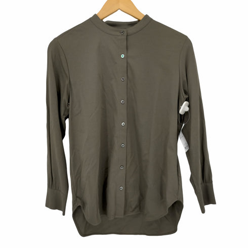 KURIHARA HARUMI バンドカラーコットンシャツ レディース JPN:M