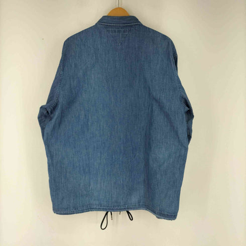 トミーヒルフィガー TOMMY HILFIGER フロント刺繍 シャンブレーコーチジャケット メンズ JPN:L