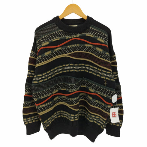 TOORALLIE ビックシルエット 3D ニット セーター メンズ import:L