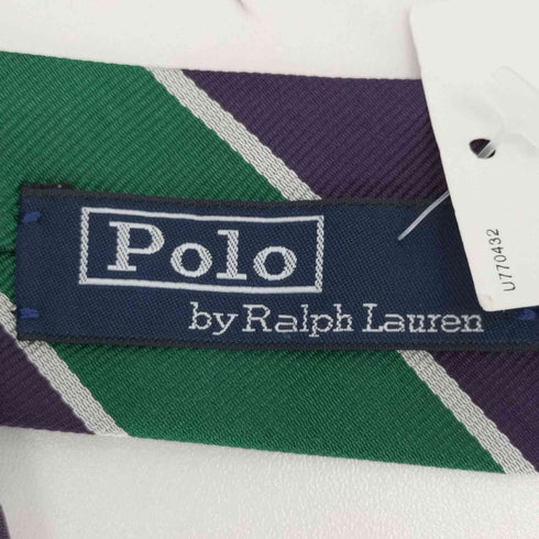 ポロバイラルフローレン Polo by RALPH LAUREN イタリア製 ストライプ柄 シルクネクタイ メンズ