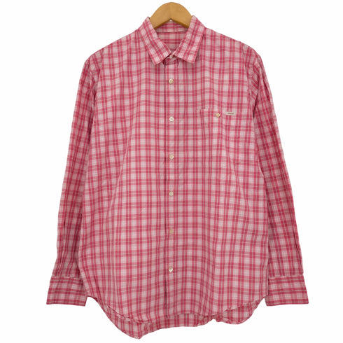 パパス papas チェック柄 コットン レギュラーシャツ メンズ import:M