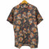 パパス papas リネン100 フルーツ柄 シャツ メンズ import:M