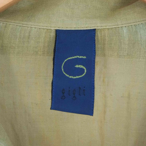 ジーリ gigli シアー オープンカラーシャツ レディース