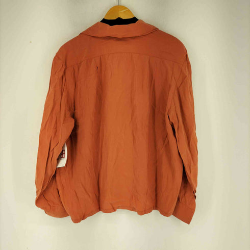 PLEIN SUD 90s MADE IN FRANCE ユーロ オープンカラー シルク100 L/S シャツ レディース EUR:42