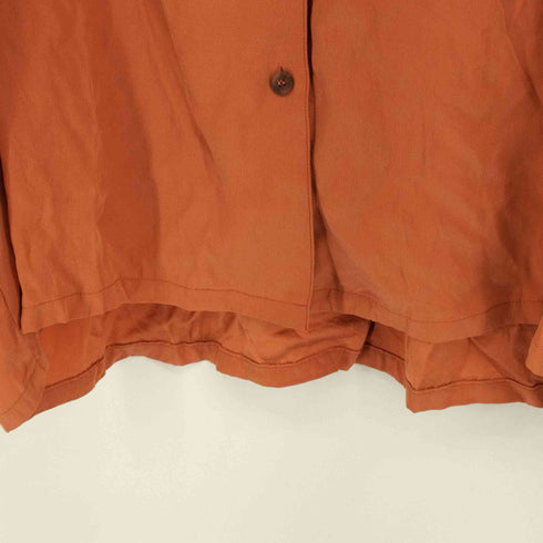 PLEIN SUD 90s MADE IN FRANCE ユーロ オープンカラー シルク100 L/S シャツ レディース EUR:42