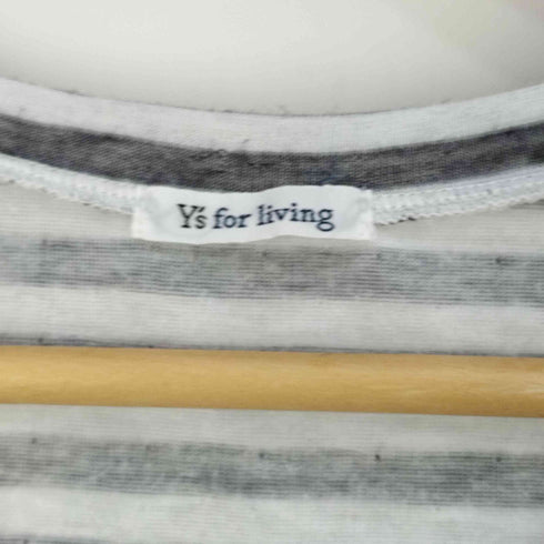 ワイズフォーリビング Y s FOR LIVING ボーダー ポリコットン タンクトップ レディース