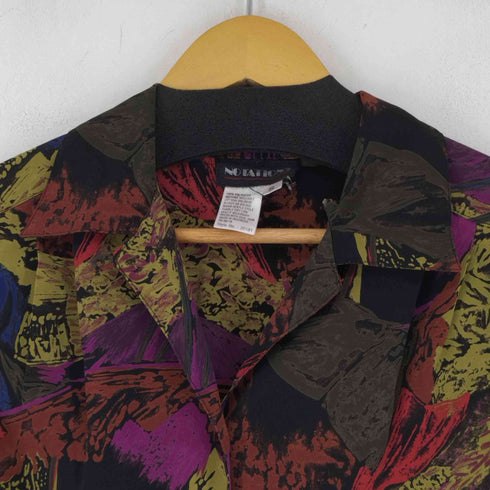 フルギ NOTATIONS 総柄ペイントデザイン オープンカラー L/S シャツ レディース import:S