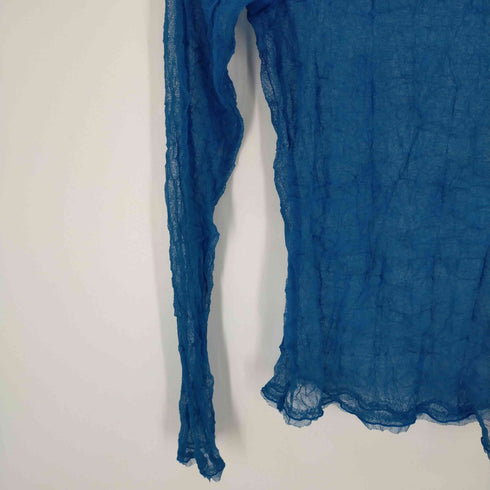 ヒロココシノ HIROKO KOSHINO シワ加工 シアーカットソー 透かし レディース