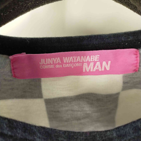 ジュンヤワタナベコムデギャルソンマン JUNYA WATANABE COMME des GARCONS MAN チェッカーフラッグ ナンバリングL/Sカットソー レディース