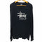 ステューシー Stussy 80s 黒タグ USA製 フロントロゴサーマルTシャツ メンズ import:XL