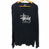 ステューシー Stussy 80s 黒タグ USA製 フロントロゴサーマルTシャツ メンズ import:XL