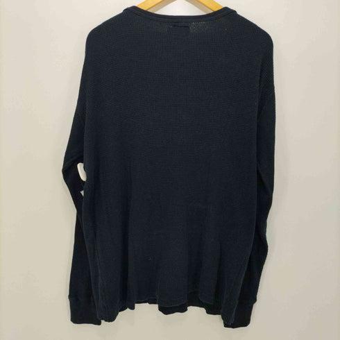 ステューシー Stussy 80s 黒タグ USA製 フロントロゴサーマルTシャツ メンズ import:XL