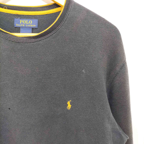 ポロラルフローレン POLO RALPH LAUREN フロント刺繍ロングスリーブワッフルT メンズ import:L