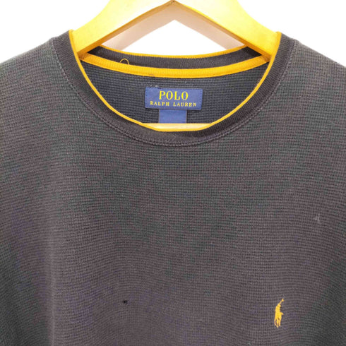 ポロラルフローレン POLO RALPH LAUREN フロント刺繍ロングスリーブワッフルT メンズ import:L
