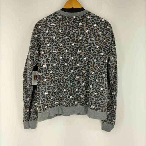 ステューシー Stussy フロントロゴ刺繍 マルチデザインプリント レオパードスウェット メンズ JPN:M