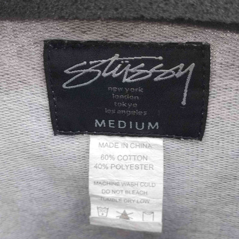 ステューシー Stussy フロントロゴ刺繍 マルチデザインプリント レオパードスウェット メンズ JPN:M